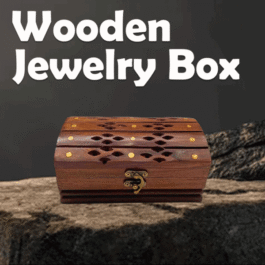 Wooden Jewelry Box (15 X 10 cm)