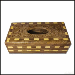 Wooden Tissue Box 15X28cm