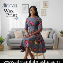 African Wax Fabric/Wax Clothes/Ghanaian Wax Print/Nigerian Ankara. 6 Yards Piece