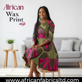 African Wax Fabric/Wax Clothes/Ghanaian Wax Print/Nigerian Ankara. 6 Yards Piece