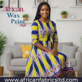 African Wax Fabric/Wax Clothes/Ghanaian Wax Print/Nigerian Ankara. 6 Yards Piece