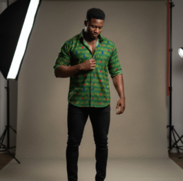 African Wax Print Shirt – Handmade Ankara Shirt for Men