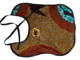 Handmade African Wax Print Baby Bib – Ankara Fabric, Soft & Reusable, Perfect Gift