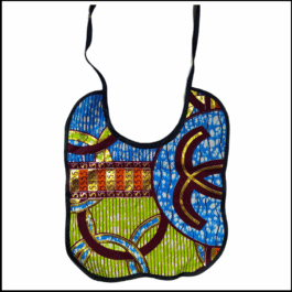 Handmade African Wax Print Baby Bib – Ankara Fabric, Soft & Reusable, Perfect Gift