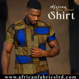 African Wax Print Shirt – Handmade Ankara Shirt for Men