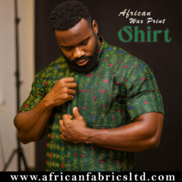 African Wax Print Shirt – Handmade Ankara Shirt for Men