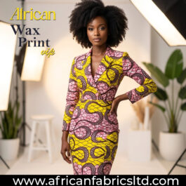 African Wax Fabric/Wax Clothes/Ghanaian Wax Print/Nigerian Ankara. 6 Yards Piece