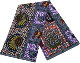 African Wax Fabric/Wax Clothes/Ghanaian Wax Print/Nigerian Ankara. 6 Yards Piece