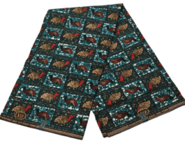 African Wax Fabric/Wax Clothes/Ghanaian Wax Print/Nigerian Ankara. 6 Yards Piece