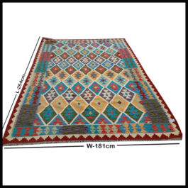 Handcrafted Traditional Kilim Rug Size ( W-181cm x L-254cm )