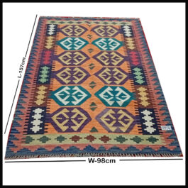 Handcrafted Traditional Kilim Rug Size ( W-98cm x H-157cm )