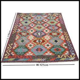 Handcrafted Traditional Kilim Rug Size ( W-121cm x L-179cm )