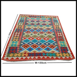 Handcrafted Traditional Kilim Rug Size ( W-130cm x L-193cm )