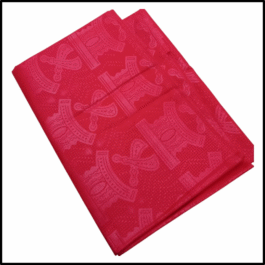 African Brissi/Cobni Embossed Wax Cloth – Funeral Fabric – 100% Cotton – 6 Yards