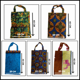 Handmade Ladies Tote bags/Shoulder Bag for Girls – Women/Casual Tote Bag – 5 pcs  (Size : 40 x 29 CM)
